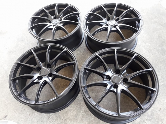 ขายล้อแม็กมือ2 ssw 17"&times;7" et42 4รู100 ส่งทำสีดำด้านมาใหม่