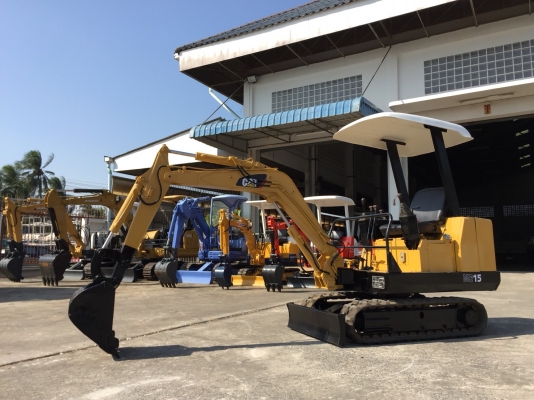 รถขุด Mitsubishi ME15 มือสอง นำเข้าจากญี่ปุ่น ทำสีใหม่ พร้อมใช้งาน