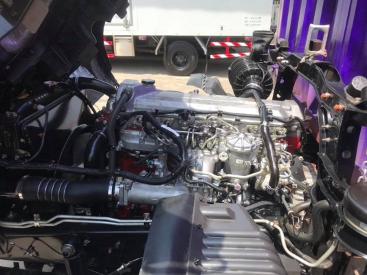 Hino mega FG8JRLA Euro 3 เครื่องคอมมอลเรล 212 เเรง ตู้ 10 บานเปิดได้รอบไม่มีเสากลาง ช่วงยาว 7.50 เมต