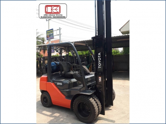 โปร!!! โฟล์คลิฟท์ TOYOTA 2.5 ตัน LPG  2XX,XXX ชมเครื่องจักร โฟล์คลิฟท์ รอก นับ1,000รายการจากญี่ปุ่นwww.paholgroup.com