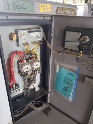 SMS22S-66 - Motor Compressor ปั๊มลม แอร์แมน 22kW 7 บาร์ มือสอง นำเข้าจากญี่ปุ่น by OEK 098-5625920