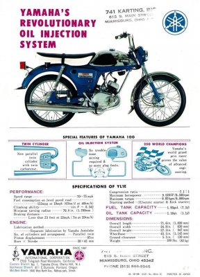 ขาย Yamaha YL1 แมวป่าสายฟ้า 100 cc. Twin jet