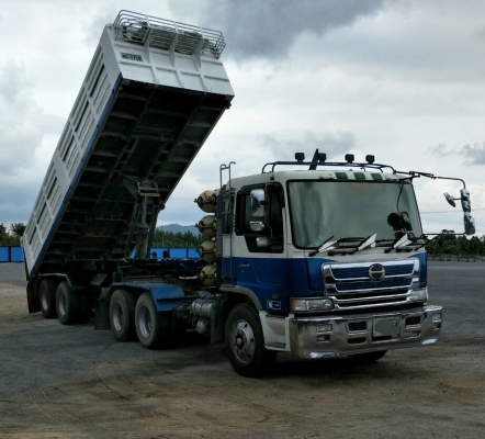 ขายสิบล้อหัวลากโปเฟียร์FS เครื่องก๊าซแท้WEICHAI 280แรงเกียร์อินตั้นช่วงล่างZMหางยาว7.50เมตร