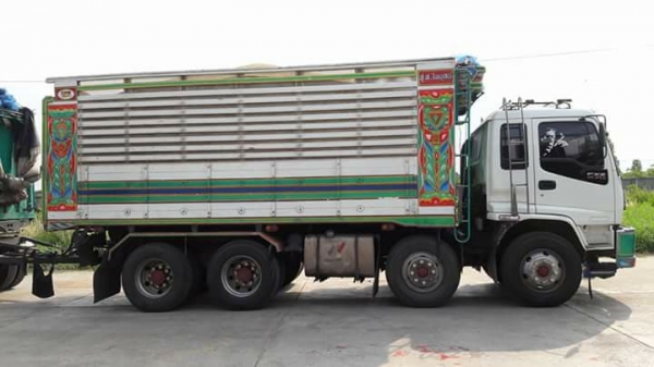 พ่วง 20 ล้อ ISUZU FXZ270 ปี43 กระบะเหล็กดั้ม -อู่ ส. ไพบูลย์ เครื่อง - ยางดี ใส่ของได้ 30 ตัน ราคา 1
