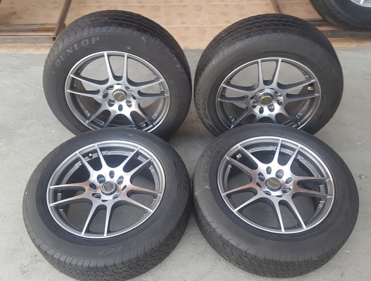 ล้อมือ2 K1 ขอบ15 SSW 4รู100-114 ยางปี16  4 ล้อ