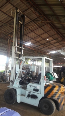 ขายรถยก TOYOTA 2.5t รุ่น FG25-3 เสายกได้สูง 4.50 เสา2ท่อน/ล้อยางตันเชือเพลิง ก๊าช LPGสภาพเก่านอกนำเข