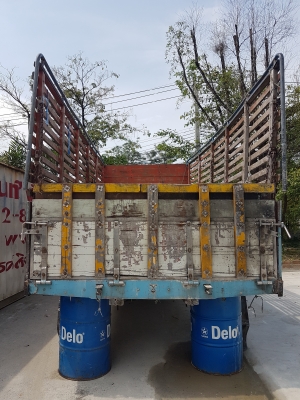 กระบะคอกไม้ 10 ล้อ สภาพพร้อมใช้งาน พื้นสแตนเลส ติดต่อ 081-8382754