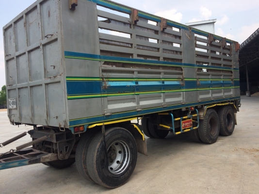 ขาย 320 ไม่ดั๊มแม่ลูก กระบะเหล็กอู่สหะกิจ  ตัวลูกยาว 7 เมตร ใส่ของได้ 32.5 ตัน สภาพสวยพร้อมใช้งาน