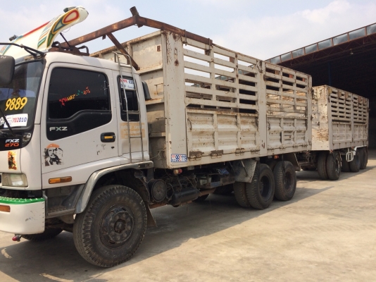 ขาย 270 ปี 47  ไม่ดั๊มแม่ลูก กระบะเหล็ก  ลูกสามเพลาลงเล่มแล้ว ใส่ของได้  33 ตัน สภาพพร้อมใช้งาน