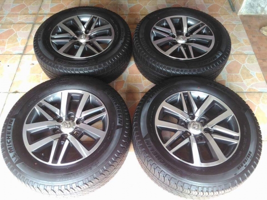 ล้อแม็ก New Fortuner ขอบ 18 พร้อมยาง Michelin Latitude 265 60 18 ผลิตปลายปี 2015(ลงพื้นวิ่งจริงต้นปี