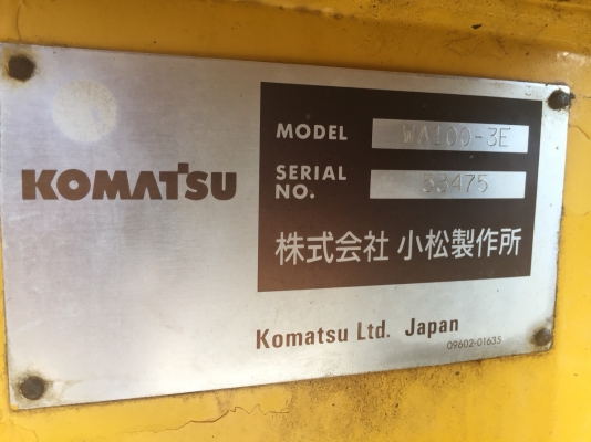 รถญี่ปุ่นเกรดA ขายถูก KOMATSU WA100-3E นำเข้าจากญี่ปุ่น โทร.090-986-2521 อ๊อบ