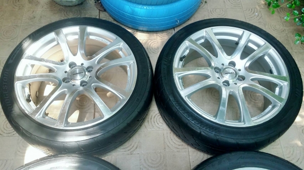 ล้อแม็กโพเทนซ่า ขอบ17 4รู100 ET42 พร้อมยางบริดสโตน โพเทนซ่า 205/45R17 ล้อแม็กโพเทนซ่า ขอบ17 4รู100 ET42 พร้อมยางบริดสโตน โพเทนซ่า 205/45R17