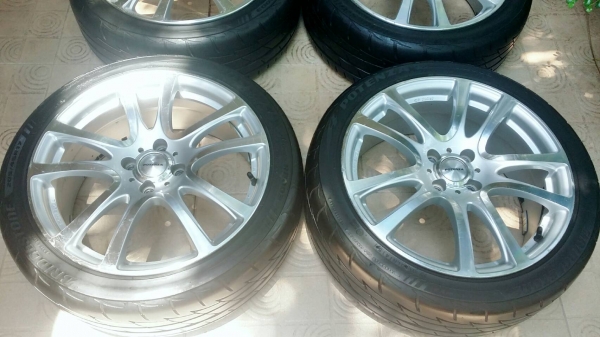 ล้อแม็กโพเทนซ่า ขอบ17 4รู100 ET42 พร้อมยางบริดสโตน โพเทนซ่า 205/45R17 ล้อแม็กโพเทนซ่า ขอบ17 4รู100 ET42 พร้อมยางบริดสโตน โพเทนซ่า 205/45R17