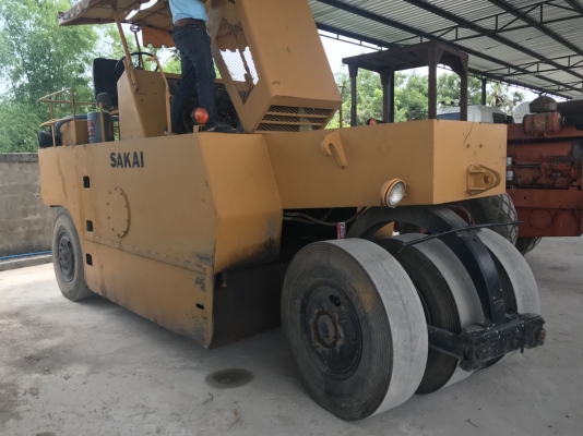 รถบดล้อยาง 7 ล้อ Sakai TS 290 เครื่องดี เกียร์ดี มีรีวิวรถเดิน
