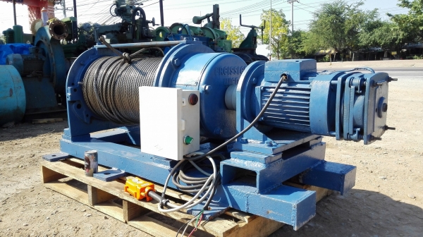 กว้านสลิงวินซ์ไฟฟ้าเยอรมัน FREISSLER WINCH 5000 KG พร้อมใช้