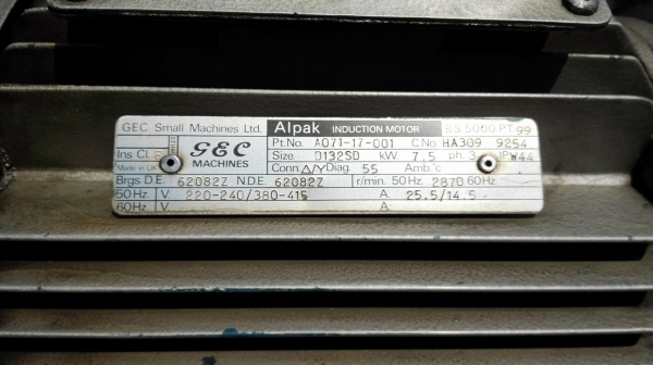 รูทโบวเวอร์อัดอากาศ EDWARDS ENGLAND 10 HP พร้อมใช้