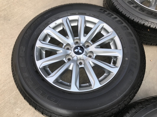 ล้อแม็ก Mitsu New Triton Plus ขอบ17 พร้อมยาง 245-65-17 Bridgestone ปี 16