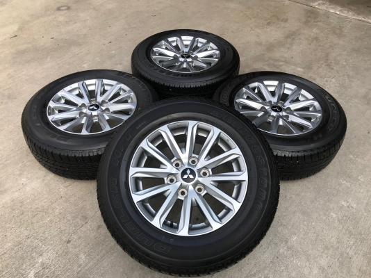 ล้อแม็ก Mitsu New Triton Plus ขอบ17 พร้อมยาง 245-65-17 Bridgestone ปี 16