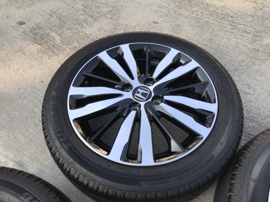 ล้อแม็ก พร้อมยางป้ายแดง Honda Jazz GK ตัวท๊อป ขอบ16 Bridgestone 185-55-16