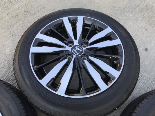 ล้อแม็ก พร้อมยางป้ายแดง Honda Jazz GK ตัวท๊อป ขอบ16 Bridgestone 185-55-16