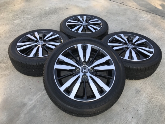 ล้อแม็ก พร้อมยางป้ายแดง Honda Jazz GK ตัวท๊อป ขอบ16 Bridgestone 185-55-16