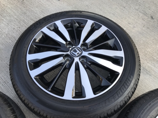 ล้อแม็ก พร้อมยางป้ายแดง Honda Jazz GK ตัวท๊อป ขอบ16 Bridgestone 185-55-16