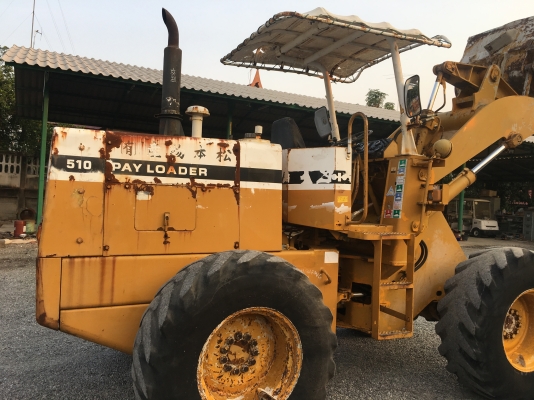 ขายรถตัก Komatsu 510 ; รถเก่าญี่ปุ่น 100\%;  สภาพสวยพร้อมใช้งานได้ทันที สนใจติดต่อ 081-9485494