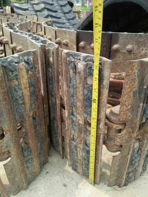 FROM JAPANขายถูกด่วนๆแทรคเหล็กก๊อปยางใส่กับรถขุดไซค์ 40,45,50,55 /KUBOTA,MITSUBISHI,KATO ,IHI,HITACH