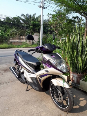 ตัวท๊อปสุด Nouvo Sx (ล้อแม็กซ์แท้) สีน้ำตาลม่วง รถสวยสปอร์ต หัวฉีดประหยัดน้ำมัน