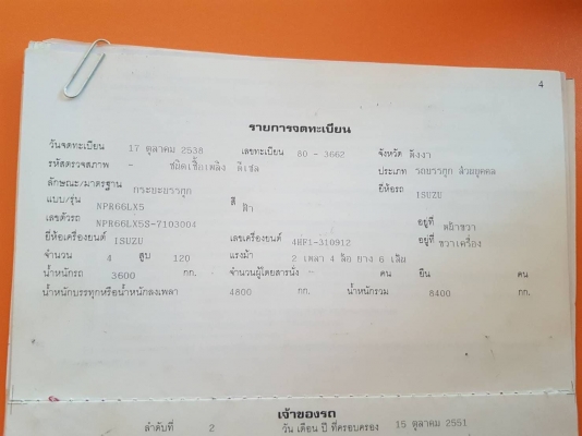 รถNPR120ปี41 เครื่องดี/แชชซีสวยตลอดเส้น เฟิองท้ายF กระบะเหล็กทั้งลูก