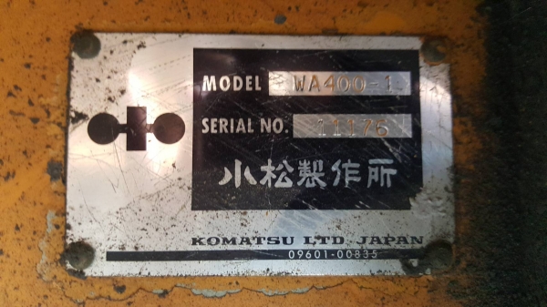 ขาย รถตัก KOMATSU WA400-1 สภาพดีพร้อมใช้งาน เครื่องดี เกียร์ดี ระบบไฮดรอริคใช้งานได้ดี ยางเต็ม เอกสารใบซื้อขาย