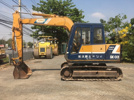 ขายแม็คโคร KOBELCO SK 03 FROM JAPAN(อาร์มพิเศษ) พร้อมใช้งาน นำเข้าจากต่างประเทศ ติดต่อ 063-9316985 ID LINE : 0639316985 ครับ