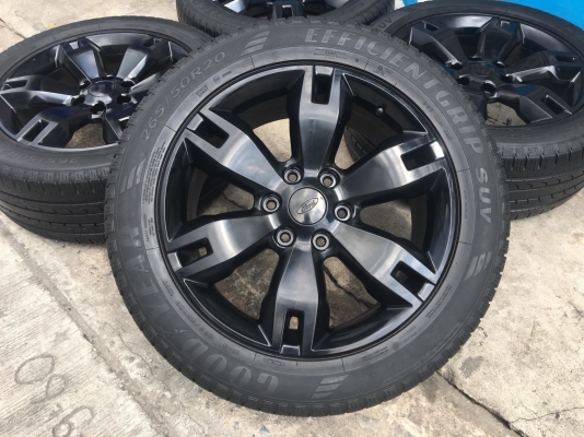 ล้อแม็ก Ford Everest ขอบ 20 สีดำ พร้อมยาง 265-50-20 ปลายปี 15