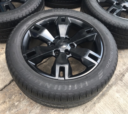 ล้อแม็ก Ford Everest ขอบ 20 สีดำ พร้อมยาง 265-50-20 ปลายปี 15