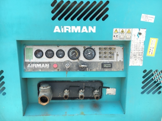 AIRMAN PDS390S : 390CFM 7บาร์  เครื่องปั๊มลม มือสองญี่ปุ่น โทร. 080-6565422 (หนิง)