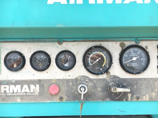AIRMAN PDS390S : 390CFM 7บาร์  เครื่องปั๊มลม มือสองญี่ปุ่น โทร. 080-6565422 (หนิง)