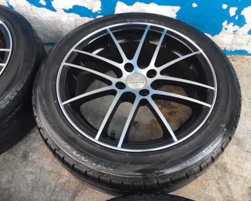 ล้อแม็ก 4รู100 ขอบ 16 พร้อมยาง 195-50-16 Bridgestone ปี 15 แม็กสวย