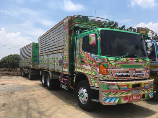 Hino FM1A 344 ปี 53 แม่ลูกดัมพ์อู่CT รถโรงสี ใส่ของได้ 31 ตัน เดิมๆบางๆทุกจุด ยางเต็ม สภาพสวยพร้อมใช้งาน