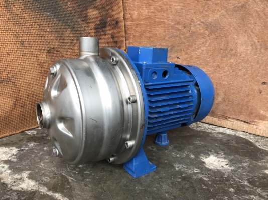 ขายปั้มน้ำหัวสแตนเลสแรงดันสูงรุ่น 2ใบพัด Ebara 2HP. 380V made in Italy สภาพเดิมๆสวยมาก หมุนนิ่ม พร้อมใช้งาน ราคา 6,800 บาท