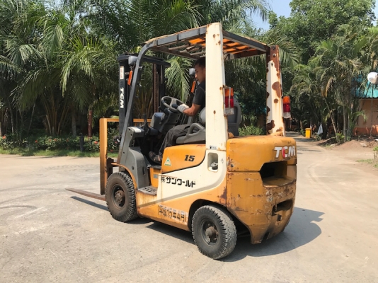 ขายFORKLIFT TCM รุ่น15FD19(1.5ตัน)ดีเซล สวยเดิมจากญี่ปุ่น ยังไม่เคยใช้ในไทย 155,000เท่านั้น!!