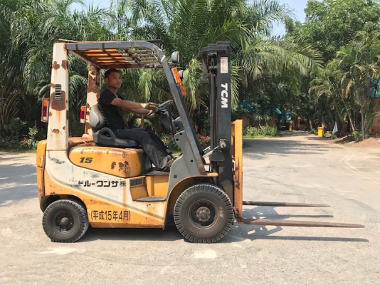 ขายFORKLIFT TCM รุ่น15FD19(1.5ตัน)ดีเซล สวยเดิมจากญี่ปุ่น ยังไม่เคยใช้ในไทย 155,000เท่านั้น!!