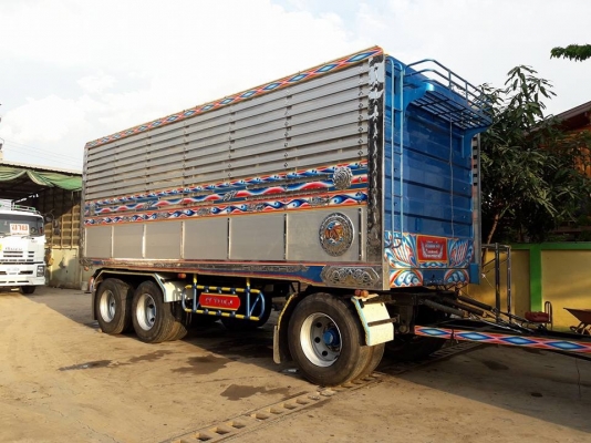 Isuzu 360 แรง ปี 56 แม่ลูกดัมพ์มิเนียมชุดใหญ่ อู่ซีทีทรัค สวยเดิมพร้อมใช้งาน น้ำหนักบรรทุก 30.5 ตัน