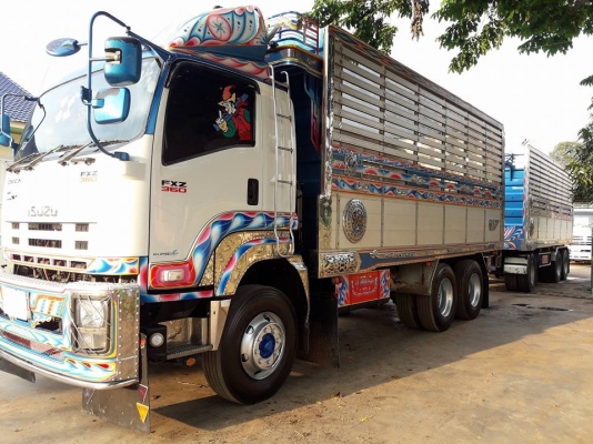 Isuzu 360 แรง ปี 56 แม่ลูกดัมพ์มิเนียมชุดใหญ่ อู่ซีทีทรัค สวยเดิมพร้อมใช้งาน น้ำหนักบรรทุก 30.5 ตัน