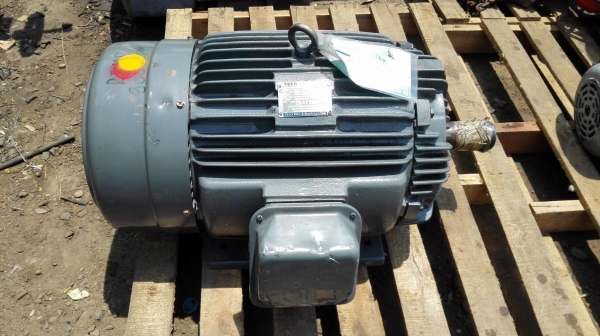 มอเตอร์รอบช้า Teco 25 HP 6 Pole 960 rpm 380V ของใหม่ 100\%