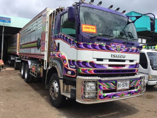 Isuzu 360 แรง ปี 55 แม่ลูกดัมพ์สหกิจ เครื่องเกียร์เดิมดี ยางเต็ม พร้อมใช้งาน ทะเบียนพร้อม