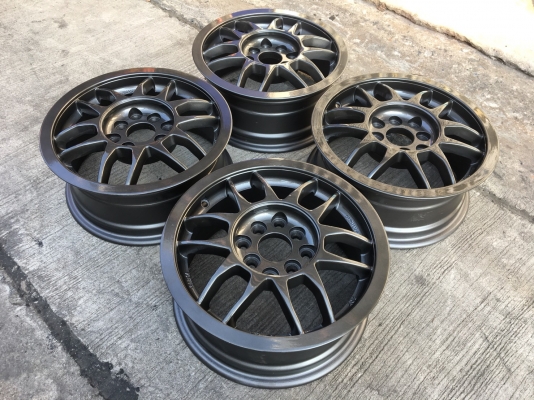 ล้อแม็ก Germany 4รู100 ขอบ 14 สีเทากัน