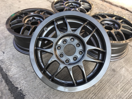 ล้อแม็ก Germany 4รู100 ขอบ 14 สีเทากัน