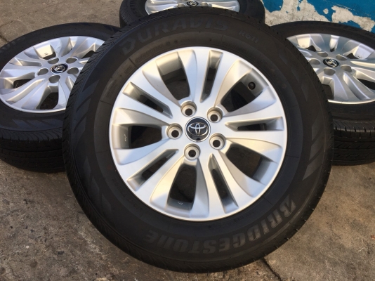 ล้อแม็ก Toyota Revo ขอบ 16 พร้อมยาง Bridgestone 215-65-16 ปี 17