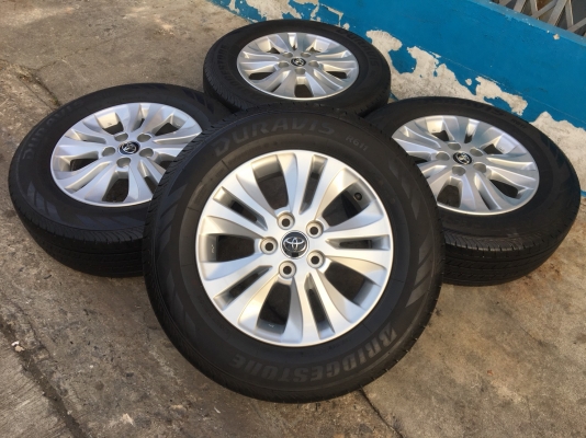 ล้อแม็ก Toyota Revo ขอบ 16 พร้อมยาง Bridgestone 215-65-16 ปี 17