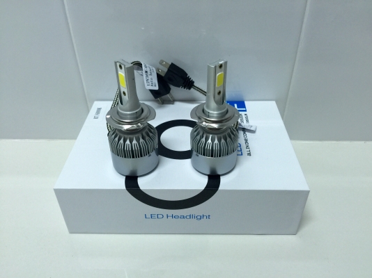 ขายไฟหน้ารถยี่ห้อ C6 แบบ LED HEADLIGHT รุ่น H7 3800LM